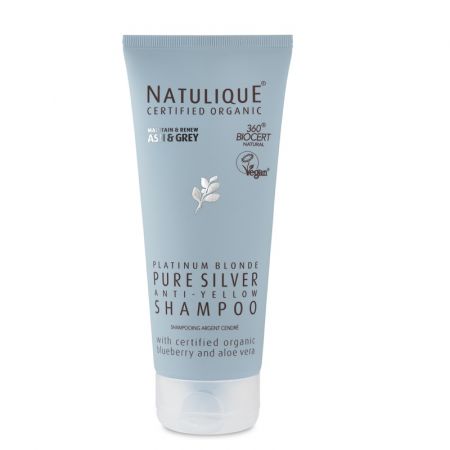 Sampon pentru par blond Platinum Blonde Pure Silver, 200 ml, Natulique