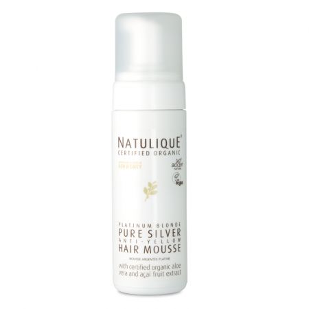 Spuma pentru par blond Platinum Blonde Pure Silver, 150 ml, Natulique