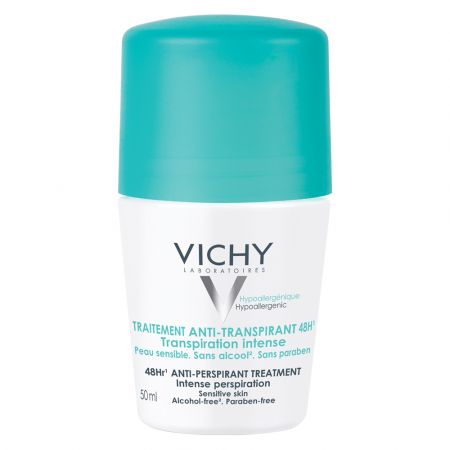 Deodorant roll-on antiperspirant cu parfum eficacitate 48h, 50 ml, Vichy