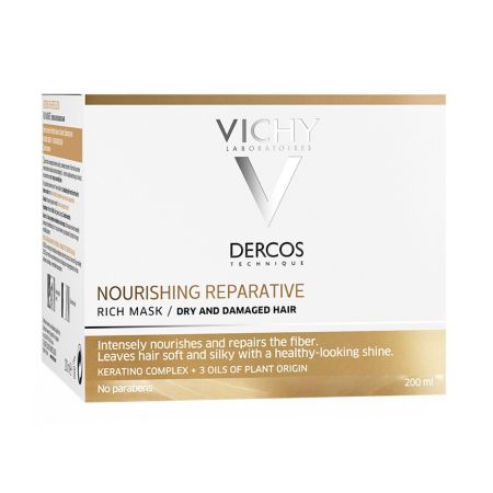 Masca nutrireparatoare pentru par uscat si degradat Dercos, 200 ml, Vichy