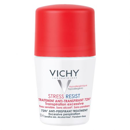 Deodorant roll-on tratament intensiv anti-transpirant stress-resist 72h, 50 ml, Vichy