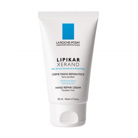 Crema de maini reparatoare pentru pielea foarte uscata Lipikar Xerand, 50 ml, La Roche-Posay