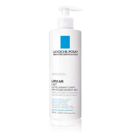 Lapte de corp relipidant anti-uscaciune cu efect de hidratare Lipikar, 400 ml, La Roche-Posay