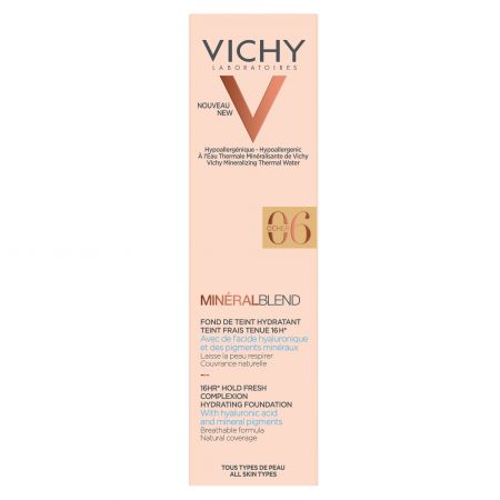 Fond de ten cu acid hialuronic Nuanta Ocher 06, 30 ml, Vichy