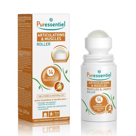 Roller antireumatic cu 14 uleiuri esentiale, 75 ml, Puressentiel