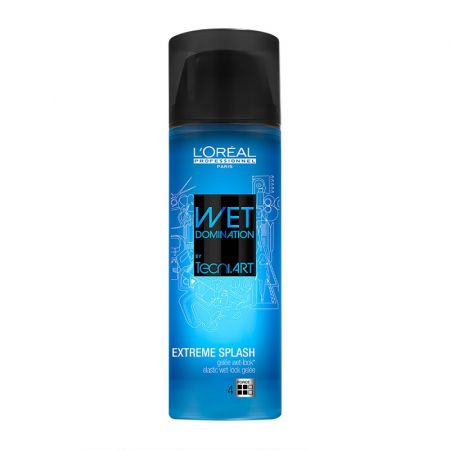 Gel de par pentru fixare puternica Tecni.Art Wet Domination Extreme Splash, 150 ml, Loreal Professionnel