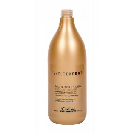 Sampon pentru par foarte deteriorat Serie Expert Absolut Repair Gold Quinoa, 1500 ml, Loreal Professionnel