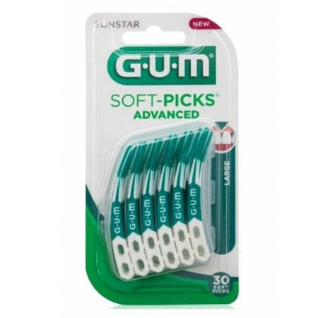 Perii interdentare Soft-Picks Advanced Large, 30 bucati, Sunstar Gum