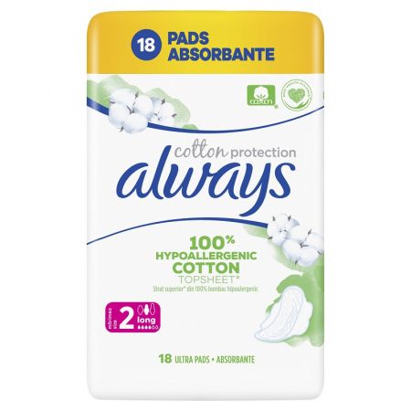 Absorbante Always Naturals Duo, marimea 2, 18 bucati, P&G