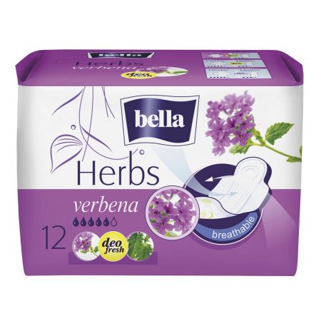 Absorbante Herbs Verbina, 12 bucati, Bella