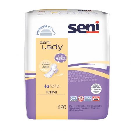 Absorbante urologice pentru femei Lady, Mini, 20 bucati, Seni 