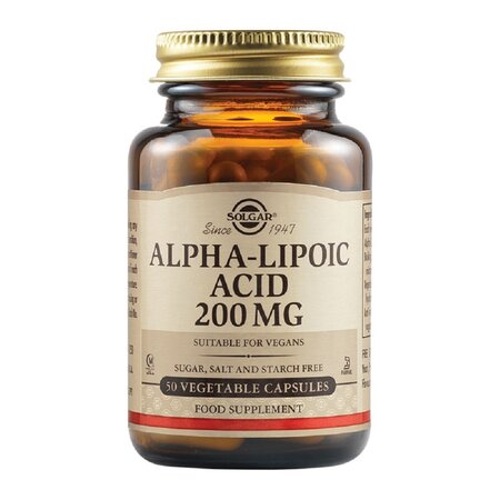 Acid Alfa-lipoic, 200 mg, 50 capsule, Solgar