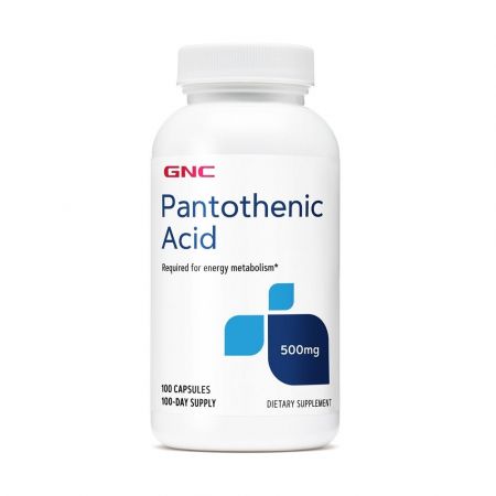 Acid Pantotenic, 500 mg, 100 capsule, GNC