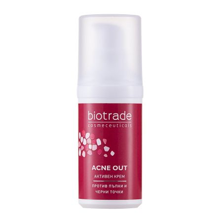 Crema activa pentru ten acneic Acne Out, 30 ml, Biotrade