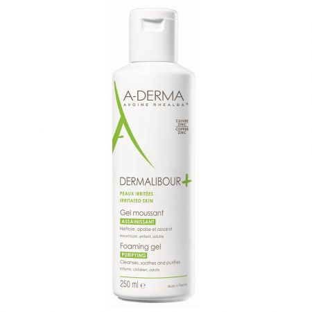 Gel spumant pentru piele iritata Dermalibour, 250 ml, A-Derma