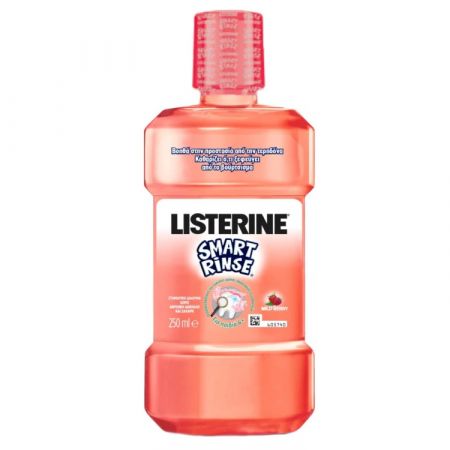 Apa de gura pentru copii Smart Rinse Mild Berry, 250 ml, Listerine 