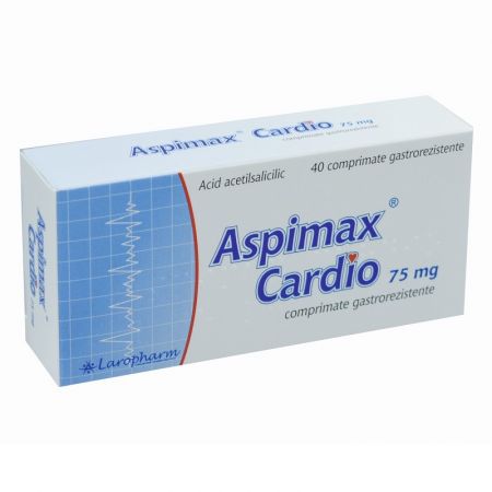 Aspimax Cardio, 75 mg, 40 comprimate, Laropharm