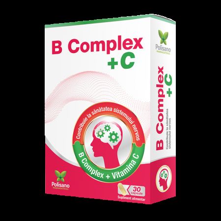 B Complex + C, 30 capsule, Polisano