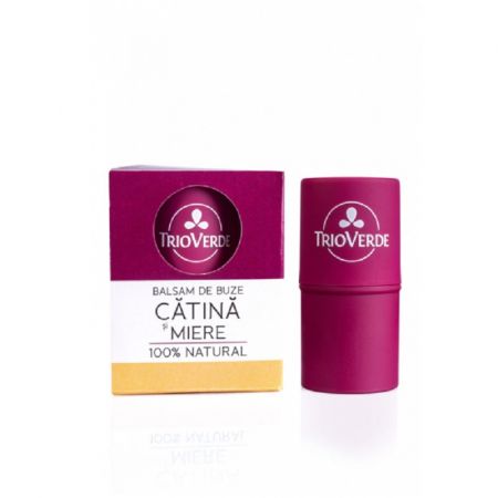 Balsam de buze cu miere si catina, 4 g, Trio Verde