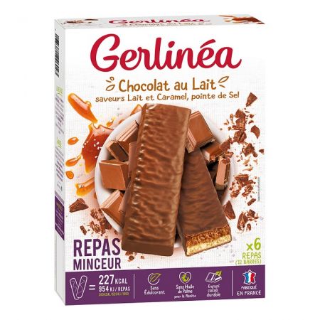 Batoane proteice cu ciocolata Dubla Savoare, 372 g, Gerlinea