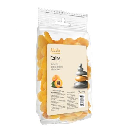 Caise deshidratate, 200 g, Alevia