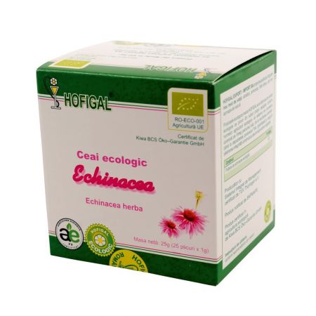 Ceai Bio Echinacea, 25 plicuri, Hofigal