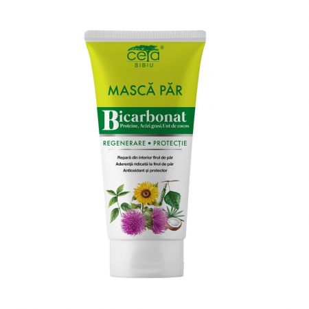 Masca regenerare si protectie cu bicarbonat, 150 ml, Ceta Sibiu