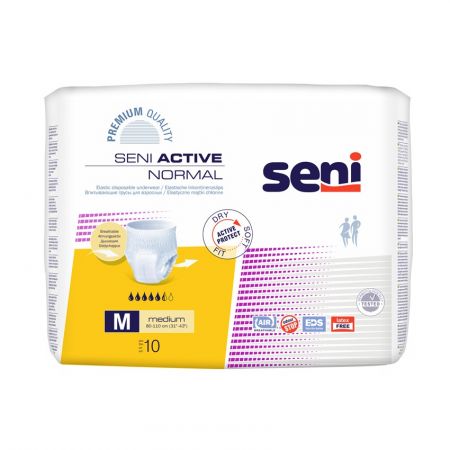 Chilot elastic absorbant Active Normal, Medium, 10 bucati, Seni