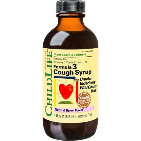 Cough Syrup gust de fructe Childlife Essentials, 118.5 ml, Secom