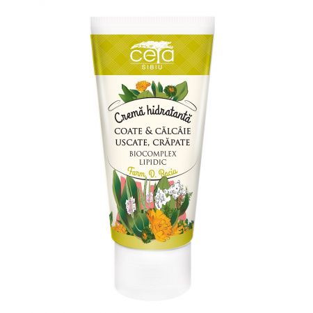 Crema hidratanta pentru coate si calcaie uscate si crapate, 50 ml, Ceta Sibiu