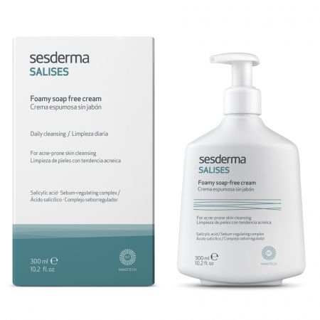 Crema pentru curatarea tenului gras Salises, 300 ml, Sesderma