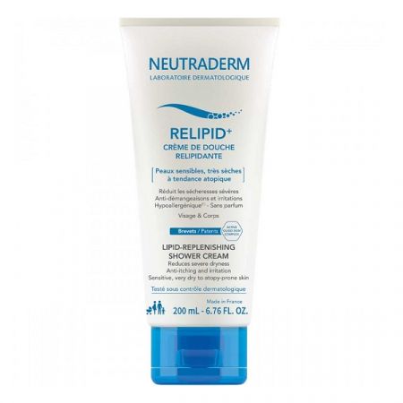 Crema de dus relipidanta Relipid+, 200 ml, Neutraderm