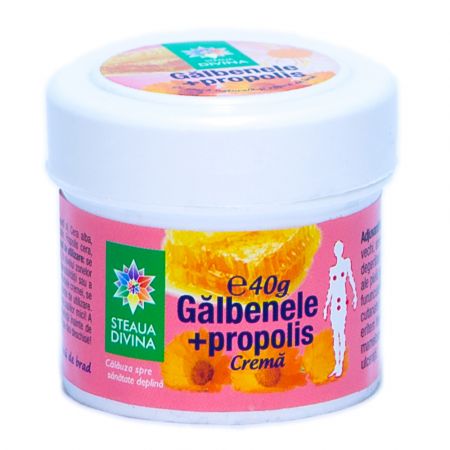 Crema de galbenele cu propolis, 40g, Steaua Divina