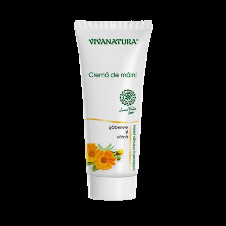 Crema de maini cu galbenele si catina, 75 ml, Vivanatura