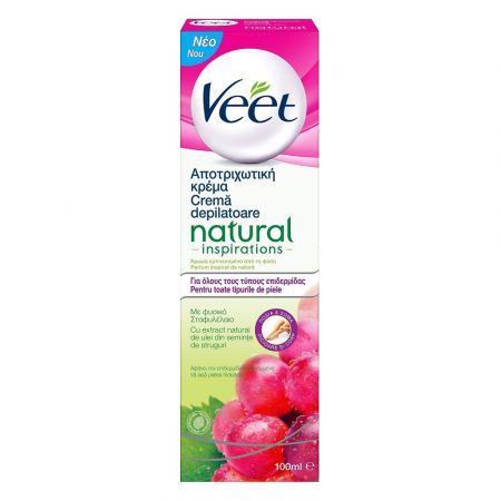 Crema depilatoare cu ulei de struguri Natural Inspiration, 100 ml, Veet