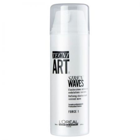 Crema fixatoare pentru par cret si ondulat Siren Waves Tecni.Art, 150 ml, Loreal Professionnel