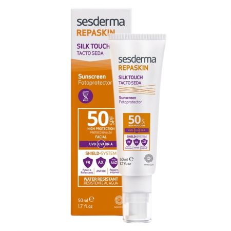 Crema pentru protectie solara cu SPF 50 Repaskin Silk Touch, 50 ml, Sesderma