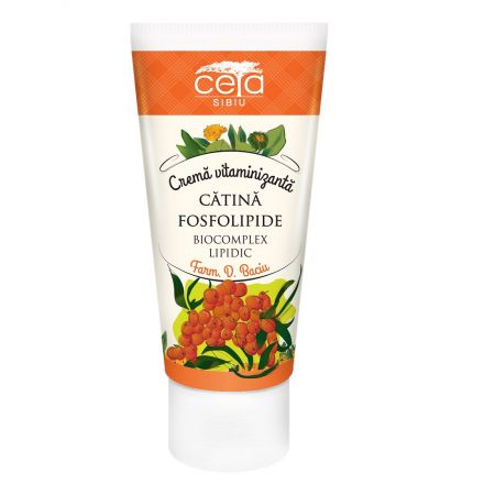 Crema vitaminizanta cu extract de catina si fosfolipide, 50 ml, Ceta Sibiu