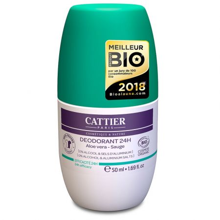 Deodorant vegan roll-on bio 24h cu Aloe Vera