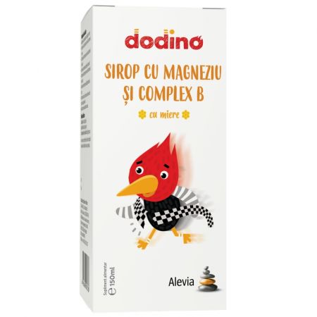 Sirop cu magneziu si complex B cu miere Dodino, 150 ml, Alevia