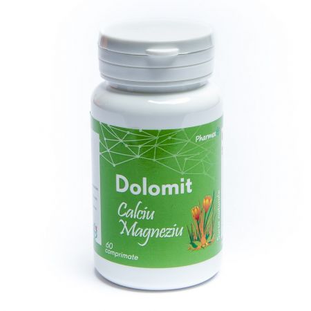 Dolomit Calciu si Magneziu, 60 comprimate, Pharmex