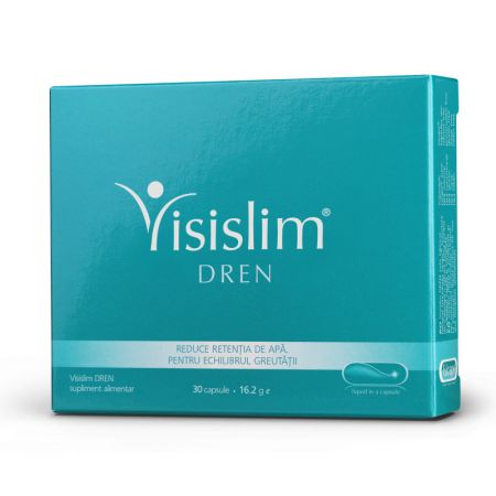 Capsule pentru reducerea retentiei de apa Visislim Dren, 30 capsule, Vitaslim