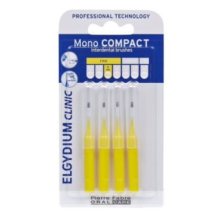 Periute interdentare Mono Compact Yellow, 4 bucati, Elgydium