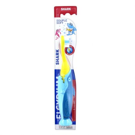 Periuta de dinti soft pentru copii 2-6 ani Shark, Elgydium Kids