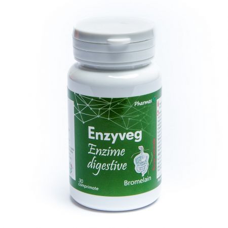 Enzyveg Bromelain, 30 comprimate, Pharmex