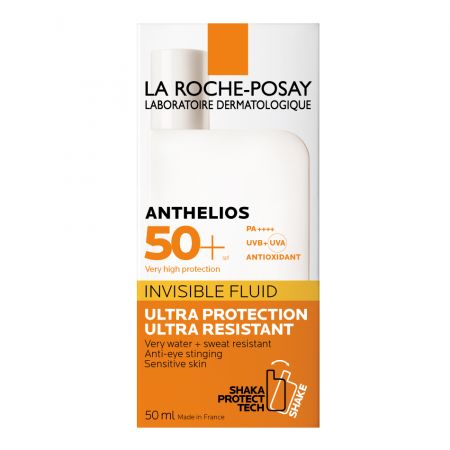 Fluid invizibil cu factor de protectie solara pentru ten SPF 50+ Anthelios, 50 ml, La Roche-Posay