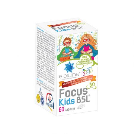 Focus Kids BSL, 60 capsule, Helcor