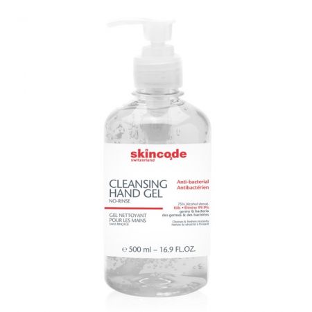 Gel antibacterian cu 75% alcool, 500 ml, Skincode 