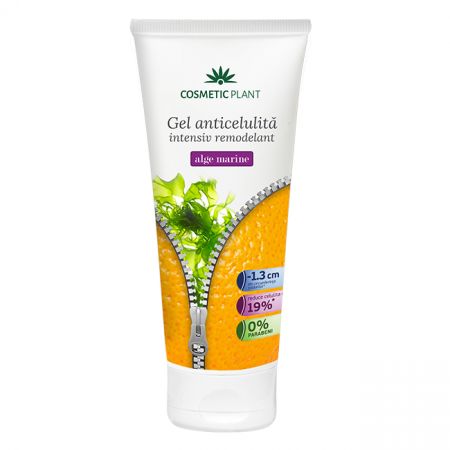 Gel anticelulita intensiv remodelant cu extract de alge marine, 200 ml, Cosmetic Plant