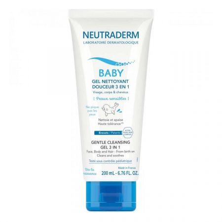 Gel de curatare delicata 3 in 1 Baby, 200 ml, Neutraderm